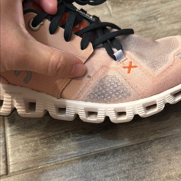 On Running Cream and Black Athletic Shoes with Breathable Mesh - Picture 8 of 8